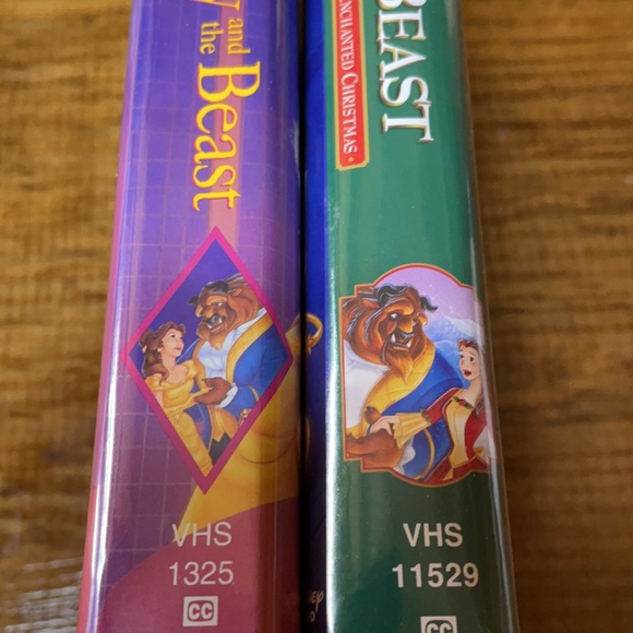 Disney Media Walt Disney Beauty And The Beast Vhs Tapes 2 Poshmark